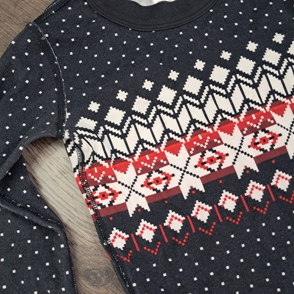 Hanna Andersson Size 6-7 100% Organic Cotton Long Sleeve Knit Pajama Top Winter - Picture 3 of 6